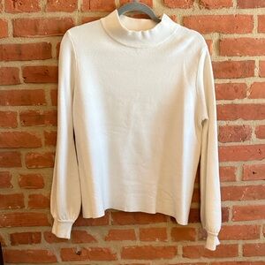 Fate Cream Mock Neck Turtleneck Sweater